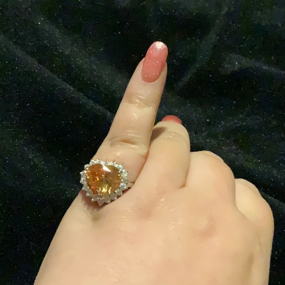 Jewelry - 925 Silver Citrine Heart Ring ❤️ 💍